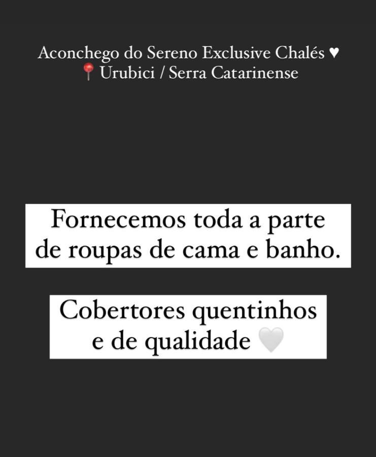 Aconchego Do Sereno Exclusive Chales Urubici Zewnętrze zdjęcie